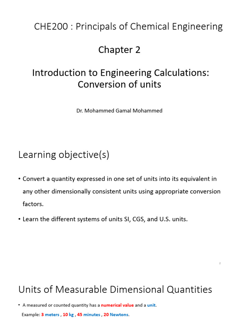 CHE 200 - 02 Chapter 2 | PDF