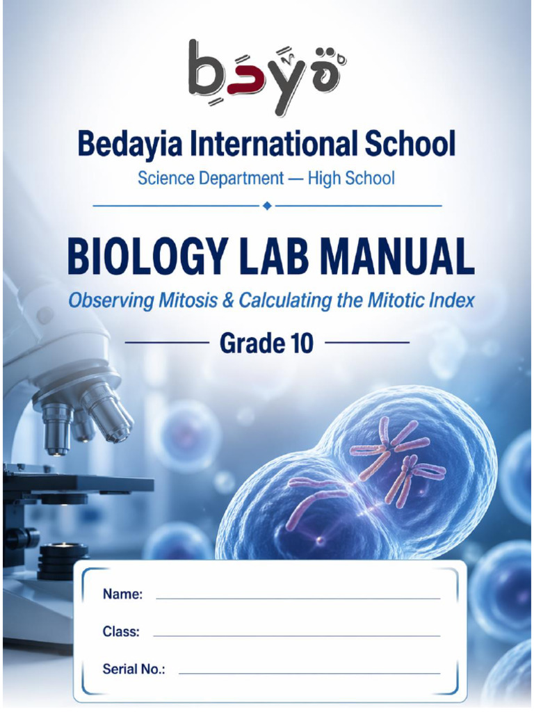 Mitotic Index Lab Manual | PDF | Mitosis | Cell Growth