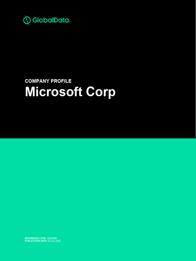 Microsoft Corp Company Profile Microsoft Corp Company Profile | PDF ...
