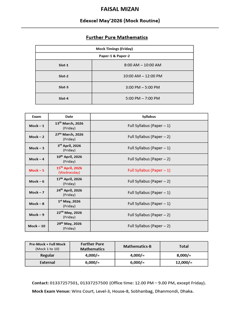 Updated-May26-Mock-Routine | PDF | Battles | Military Operations