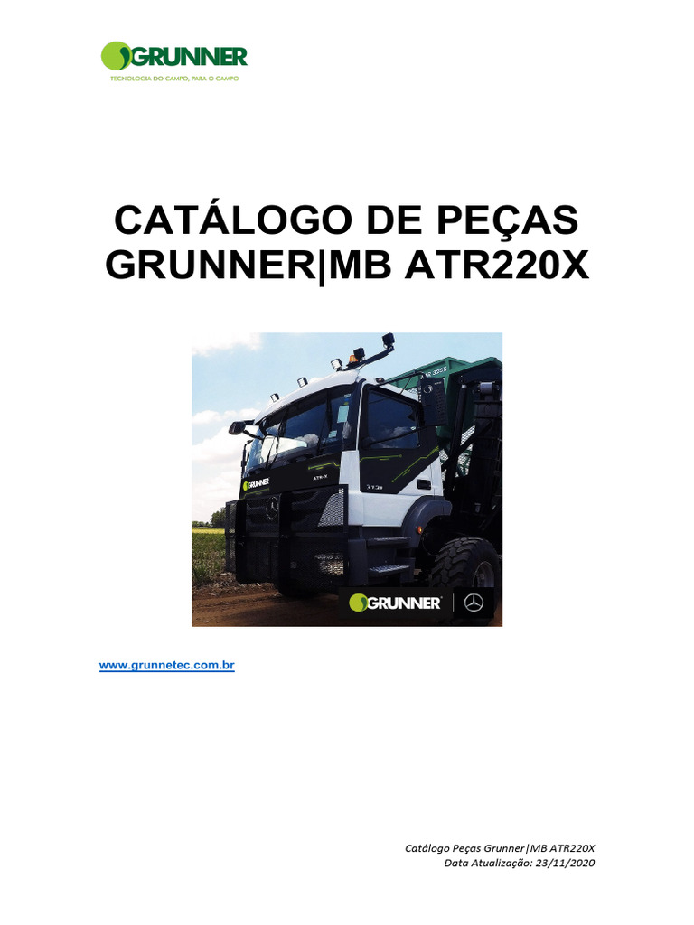 Catálogo de Peças Grunner MB Atr220x 1 | PDF | Eixo | Veículos terrestres