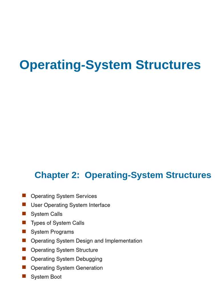 4. Operating System Structure | PDF | Kernel (Operating System ...