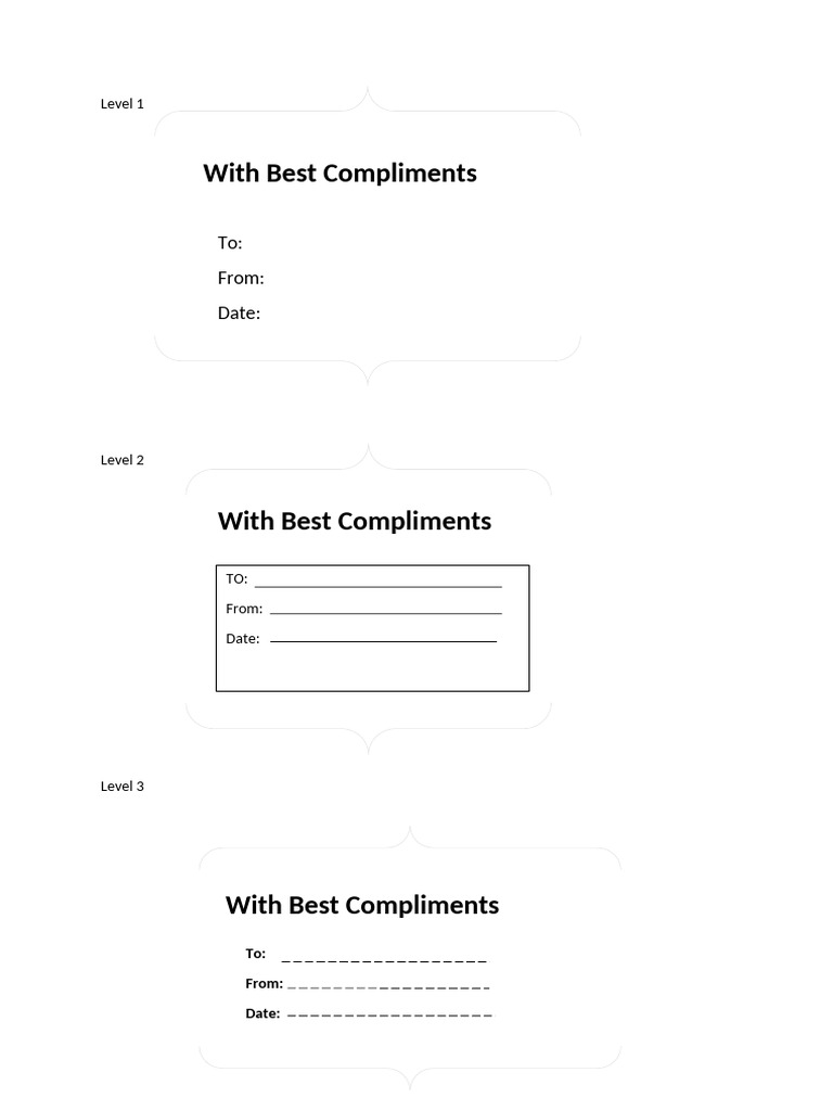 With Best Compliments Maded by Shivangi | PDF