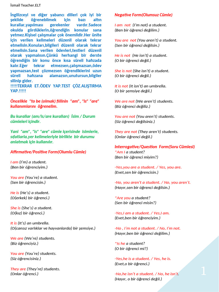 +AM.IS.ARE.SIMPLE PRESENT TENSE.PART 1 | PDF | Linguistics