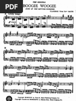 "Pintop's Boogie Woogie" Pinetop Smith Sheet Music