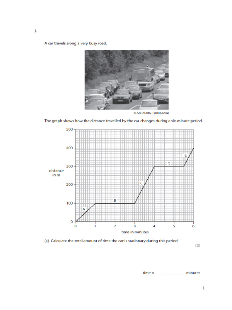 Unit -1 (Motion Sample Past Paper) Q | PDF | Speed | Acceleration