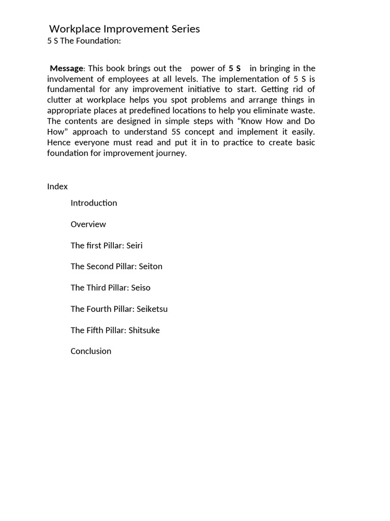 5s Booklet Draft - Copy | PDF