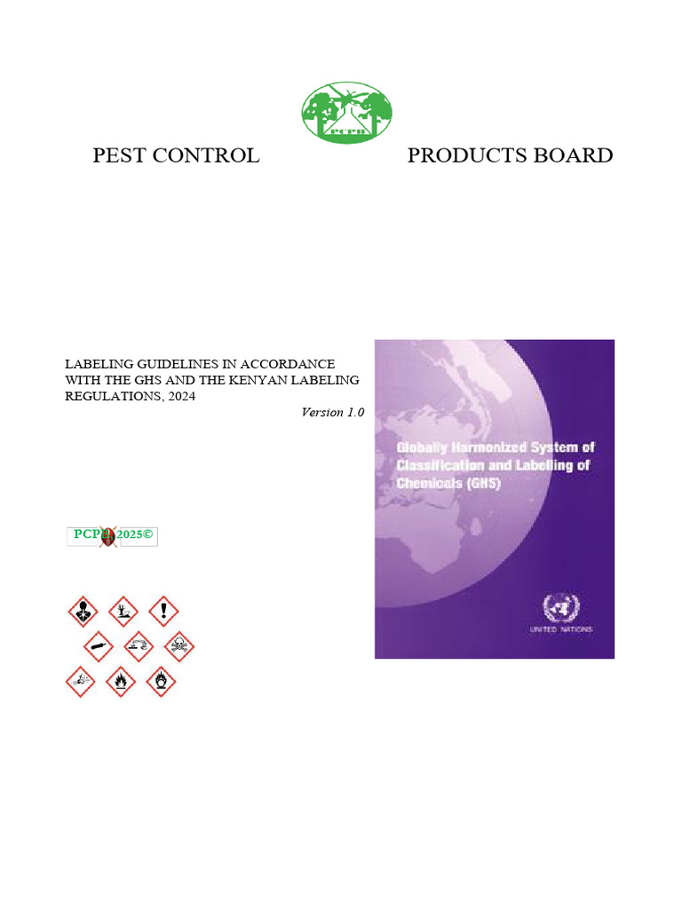 2025 KENYA Labeling Manual | PDF | Toxicity | Dangerous Goods