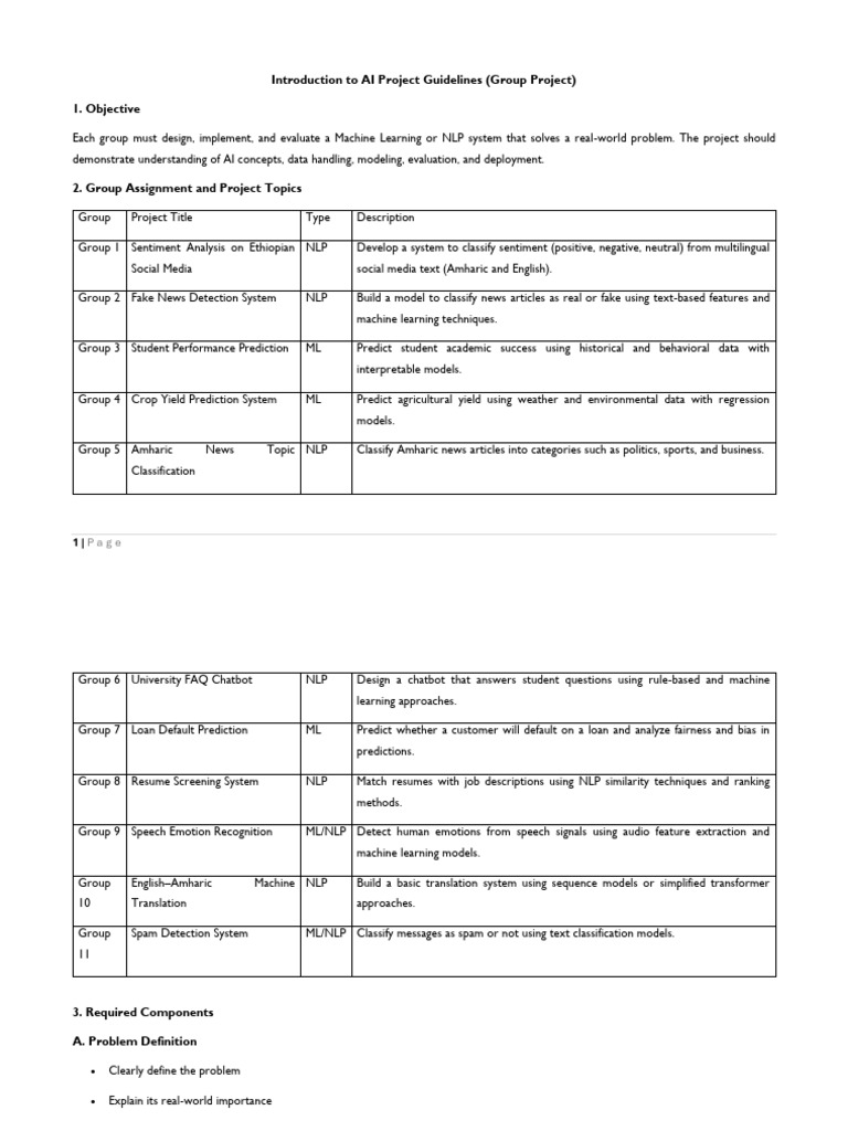 Introduction to Artificial Intelligence Project Work | PDF | Machine ...