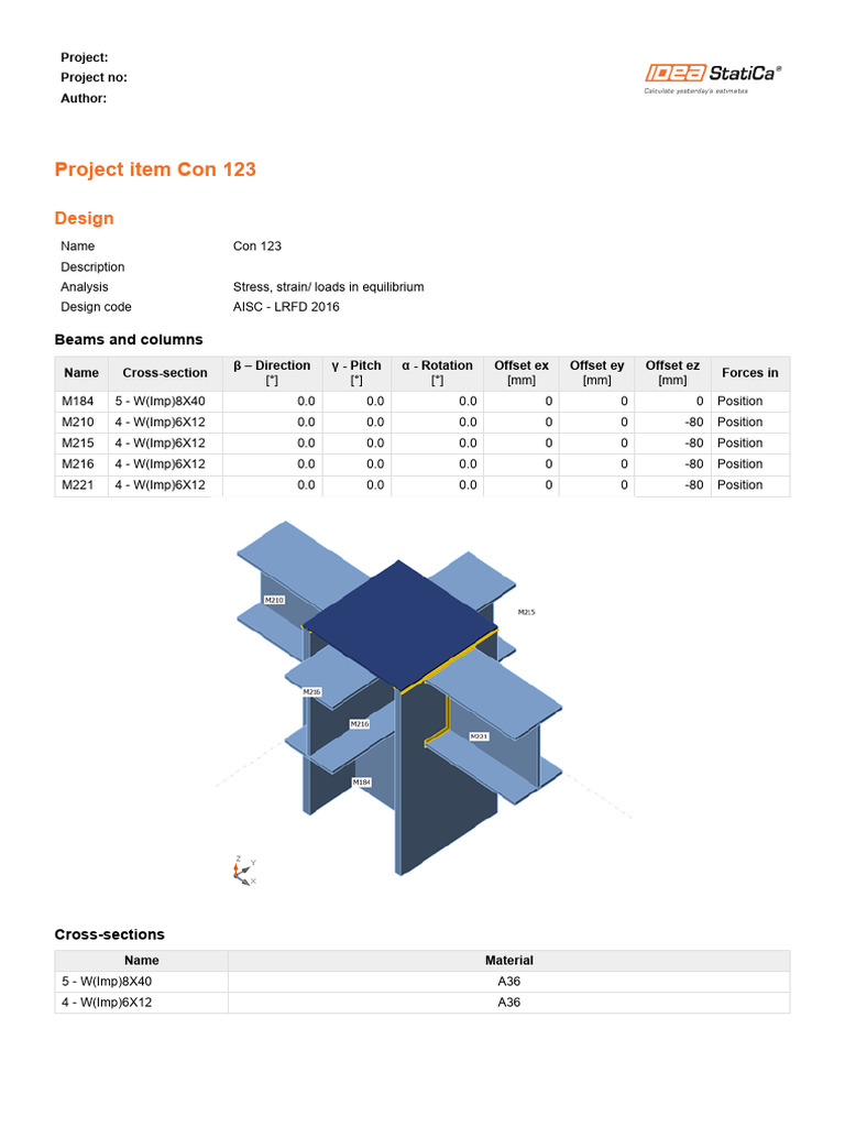 Connection-roof to Column | PDF | Solid Mechanics | Mechanics