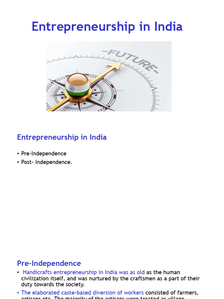 3. Entrepreneurship in India | PDF | Entrepreneurship | Economies