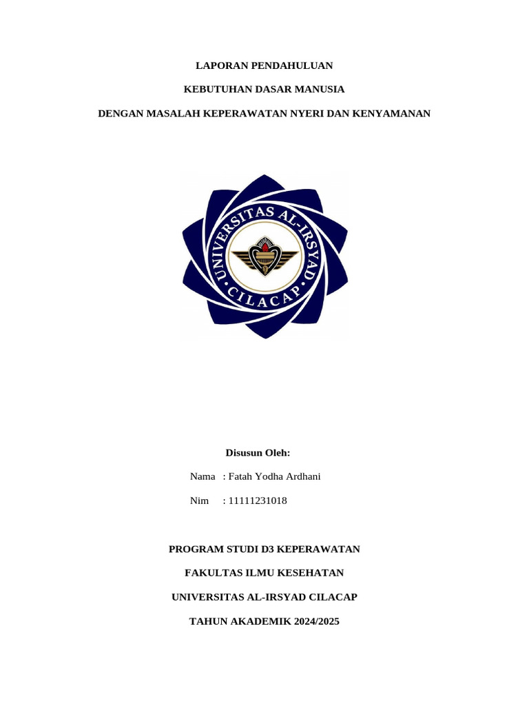Laporan Pendahuluan Nyeri 2 | PDF