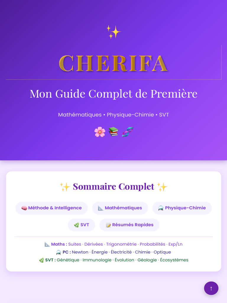 Document HTML Violet Pour Premières Math, PC, SVT | PDF | Système ...