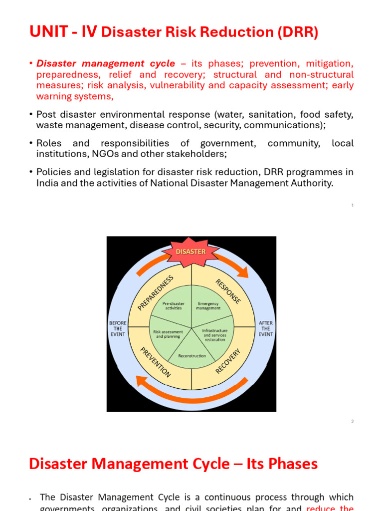 Module 26 Disaster Management Cycle – Its Phases; | PDF | Emergency ...
