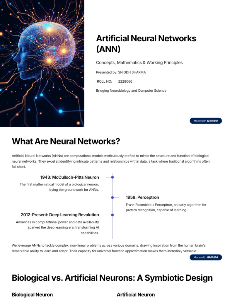 Artificial Neural Networks ANN | PDF | Learning | Applied Mathematics