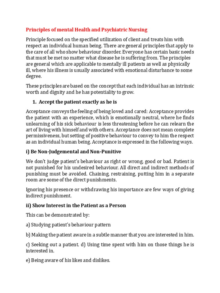Principles of Psychiatric Nursing | PDF | Feeling | Anxiety