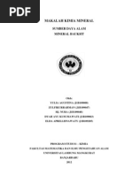 Download makalah KIMIA MINERAL kelompok 6 by Zulfi Rahman  SN103037755 doc pdf