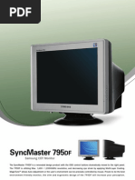 Syncmaster 795: Samsung CDT Monitor