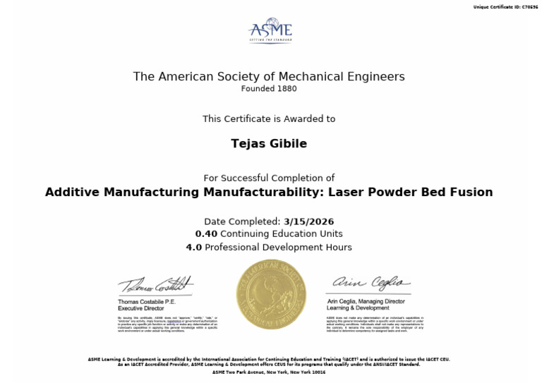 320_10_55241_1773577196_ASME Course Certificate CEU PDH | PDF