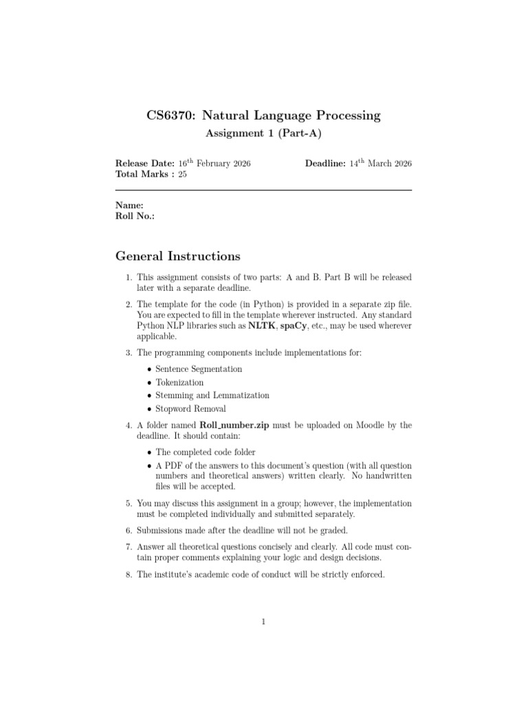 NLP_CS6370_Assignemnet1 | PDF | Information Retrieval | Cognitive Science