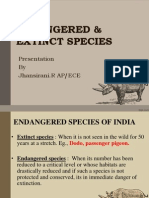 Endangered & Extinct Species: Presentation by Jhansirani.R AP/ECE