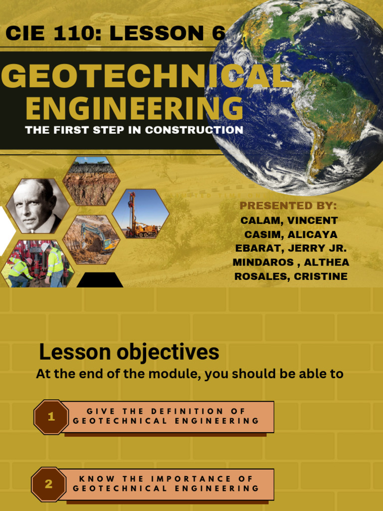 Cie 110 Lesson 6 Geotechnical Engineering | PDF | Geotechnical ...