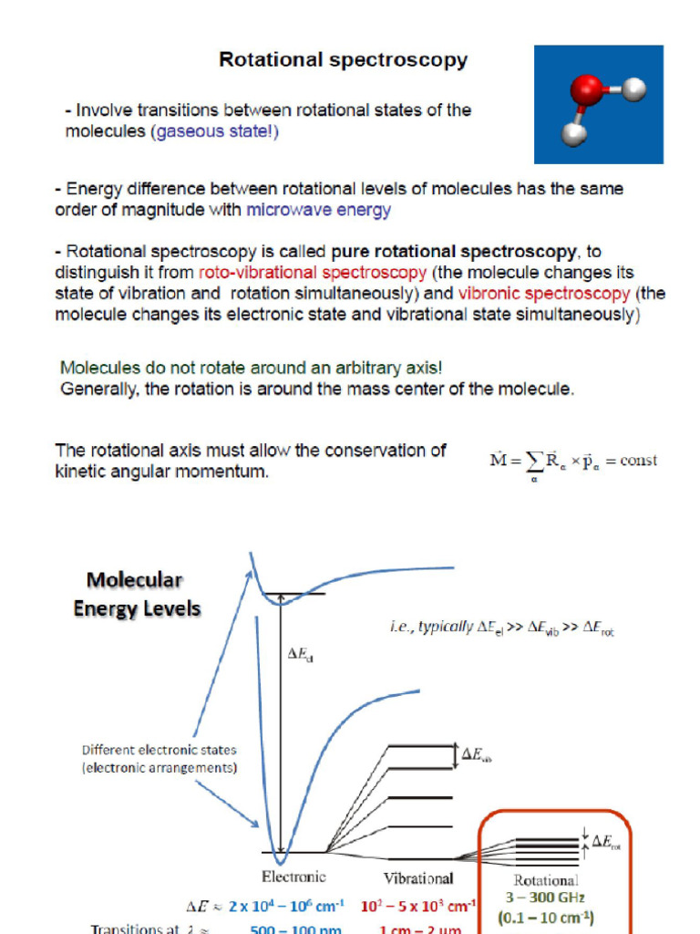 Rotational Spectroscopy Lecture 1.Ppt | PDF