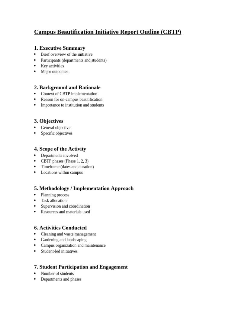 Report Outline | PDF