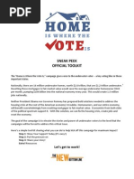 Home Is Where The Vote Is - Toolkit