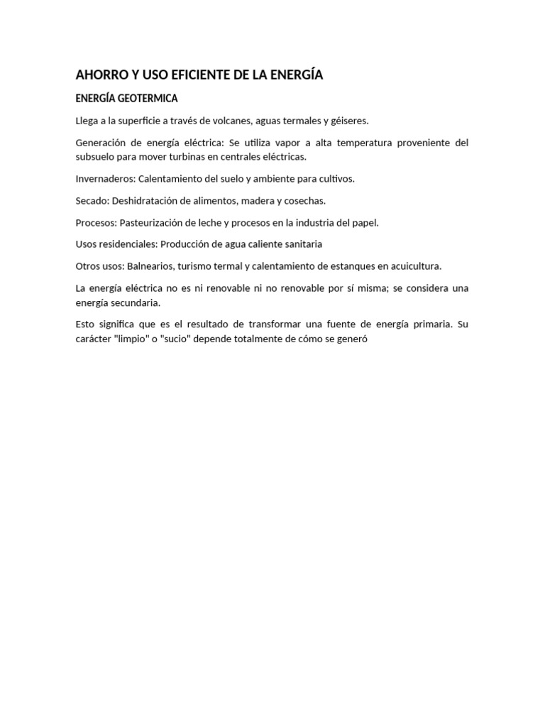 Ahorro y Uso Eficiente de La Energía | PDF