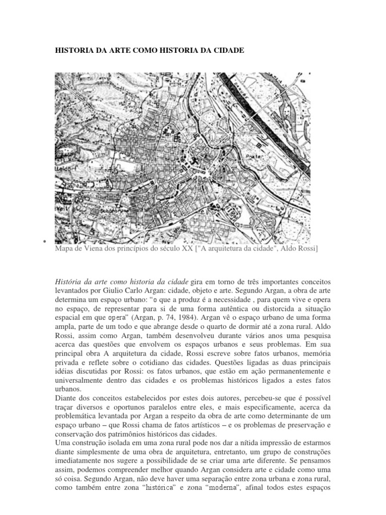 Historia Da Arte Como Historia Da Cidade | PDF | Cidade | Museu