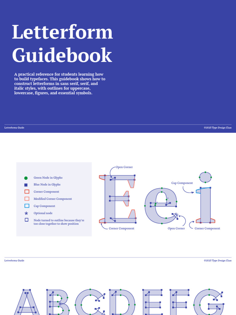 Letterforms+Guidebook+ +Preview | PDF | Serif | Letter Case