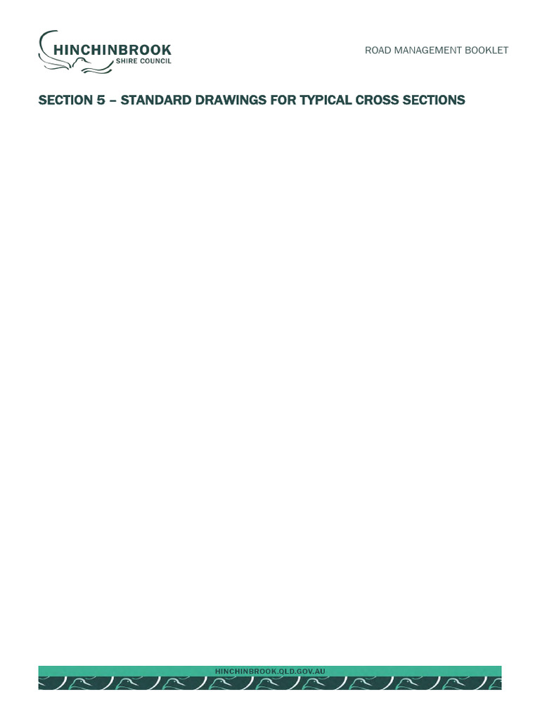 12 Section Five - Standard Drawings for Typical Cross Sections | PDF ...
