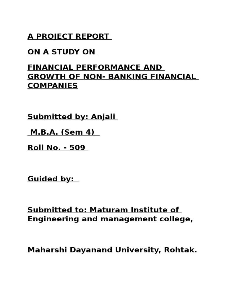 Mba Project Report | PDF | Analysis Of Variance | F Test