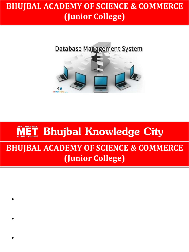 Introduction To DBMS | PDF | Databases | Database Transaction