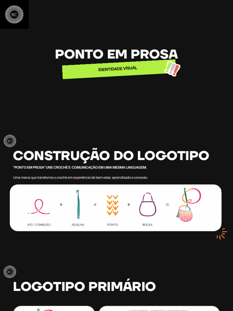 Identidade Visual - Ponto em Prosa | PDF | Tipografia | Cor