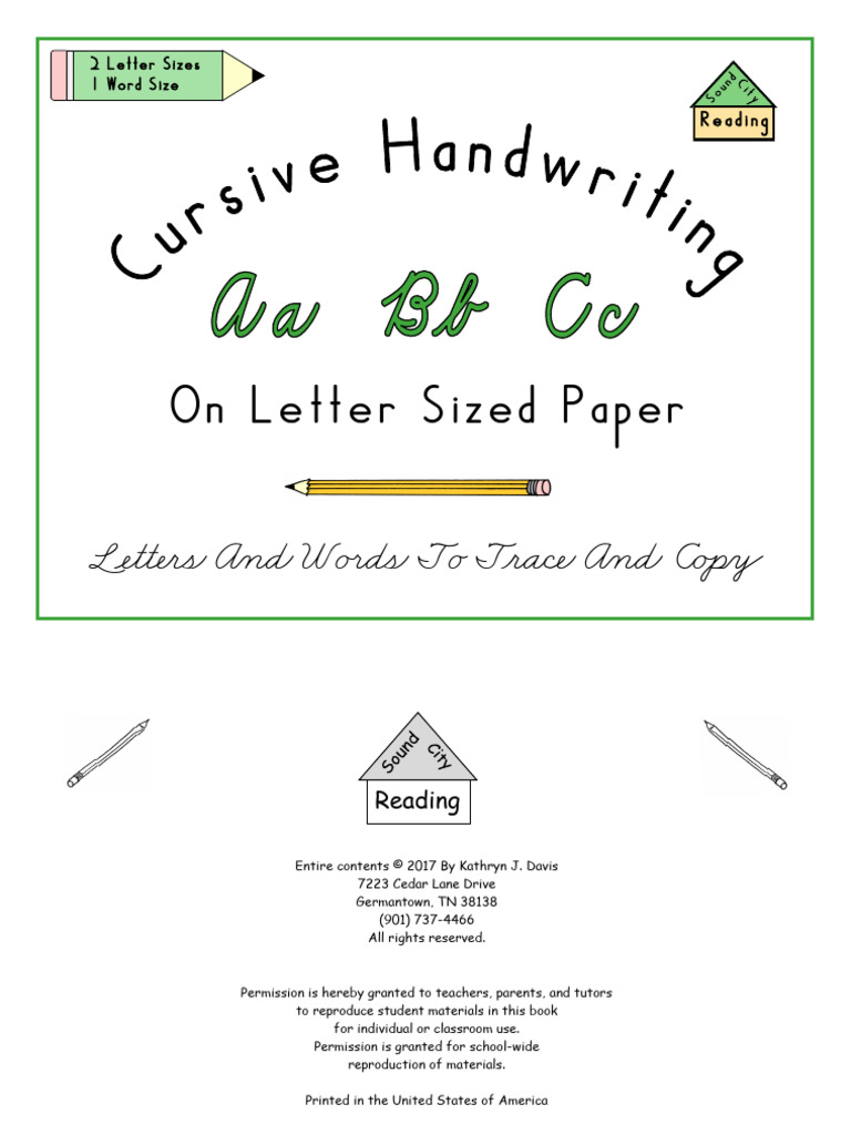 Sound City Cursive Program | PDF | Writing