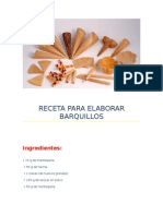 Receta para Elaborar Barquillos