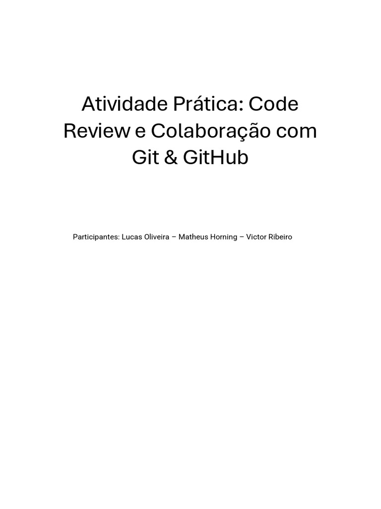 RA 1 - Atividade de GIT | PDF