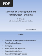 Seminar On Underground and Underwater Tunnelling