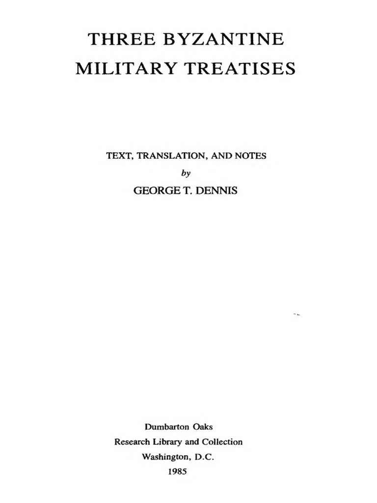 CFHB 25_Three Byzantine Military Treatises_text | PDF | Manuscript