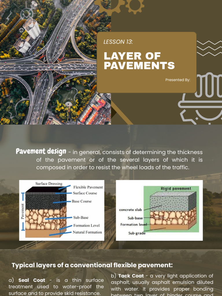 Lesson 13 Layer of Pavements | PDF | Road Surface | Concrete