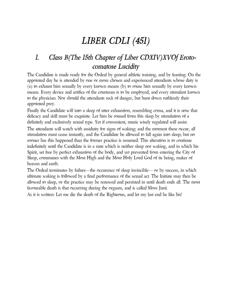 Liber 451 | PDF