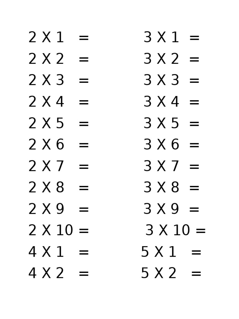 Multiplication 2 5 | PDF