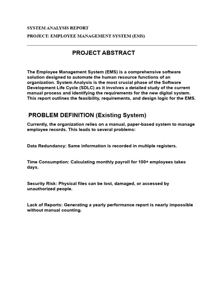 System Analysis Report 2 - Copy | PDF | Databases | Solid State Drive