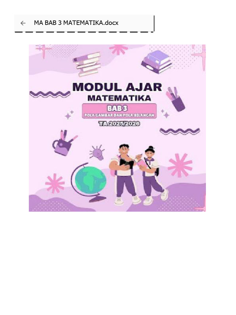 Modul Ajar Matematika Bab 3 | PDF