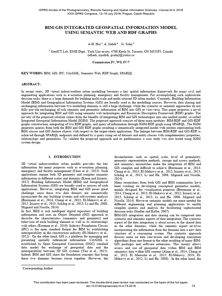 [16] BIM-GIS Integrated Geospatial Information Model Using Semantic Web ...