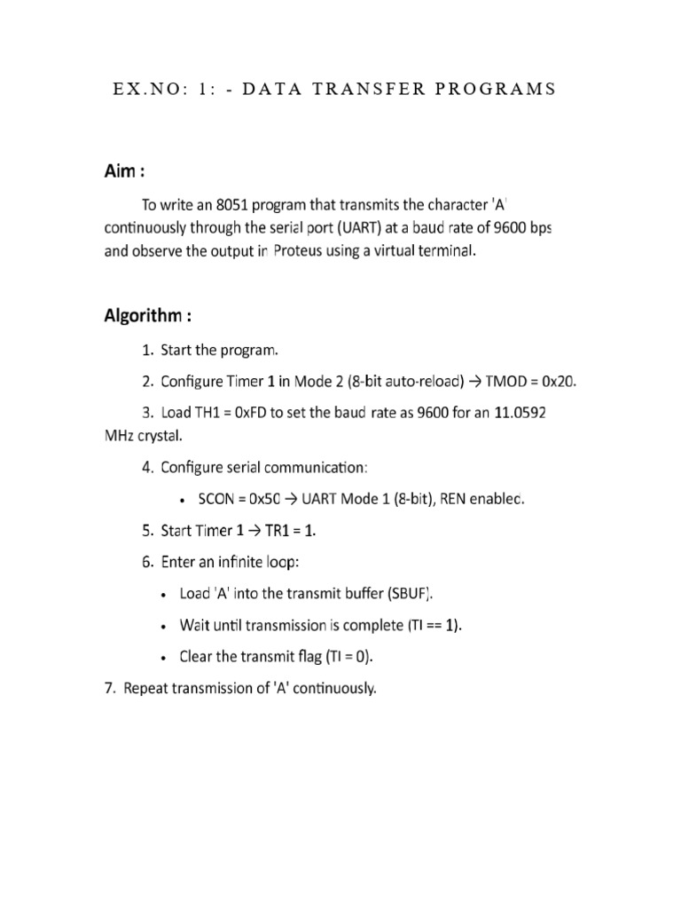 Micro Controller Lab Manual-1 | PDF