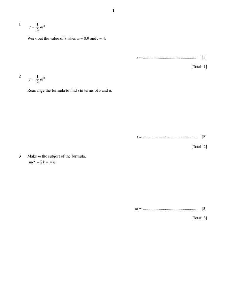 Expressions and Equations | PDF | Speed | Quadratic Equation