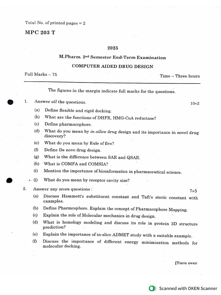 Final Question Paper | PDF